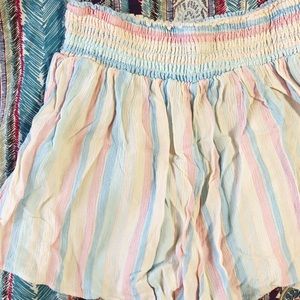 ✨FOREVER 21 PASTEL RAINBOW PJ SHORTS SMALL✨